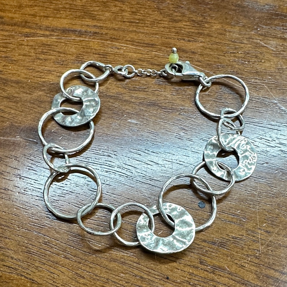Silpada Textured Silver Link Bracelet